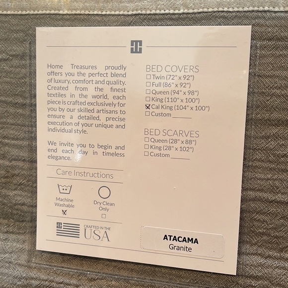 Home Treasures Bed Cover - Picture 2 of 7